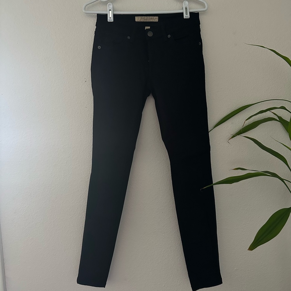 Burberry Black Low Rise Skinny Jeans
